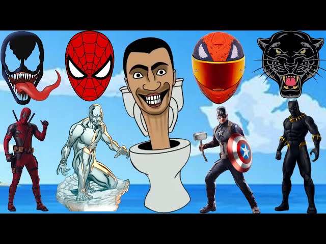 Tebak Gambar Superhero Terbaru | Guess dead pool, Ice man, Hulk, skibidi, venom | Part 10