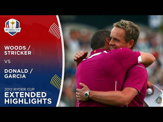 Tiger Woods & Steve Stricker vs Luke Donald & Sergio Garcia | Back Nine Battle | 2012 Ryder Cup