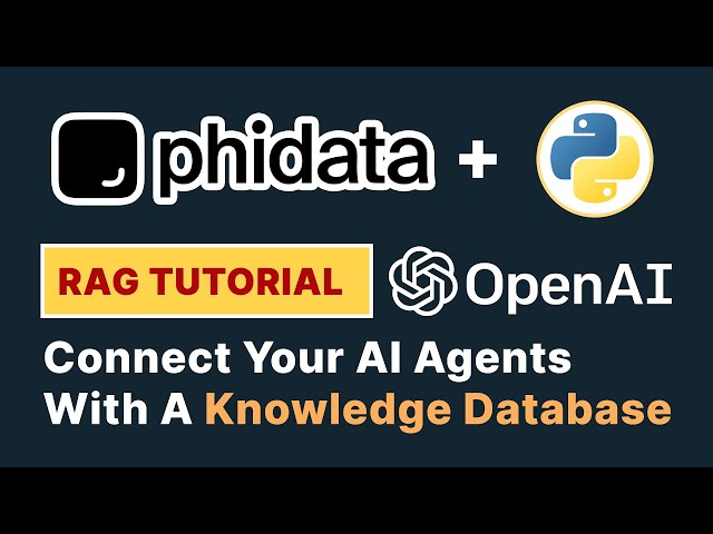 Create a RAG (Markdown approach) AI Agents in phidata | phidata Tutorial