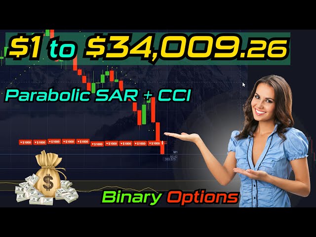 $1 to $34,009.26 | Parabolic SAR+CCI Binary Options Trading