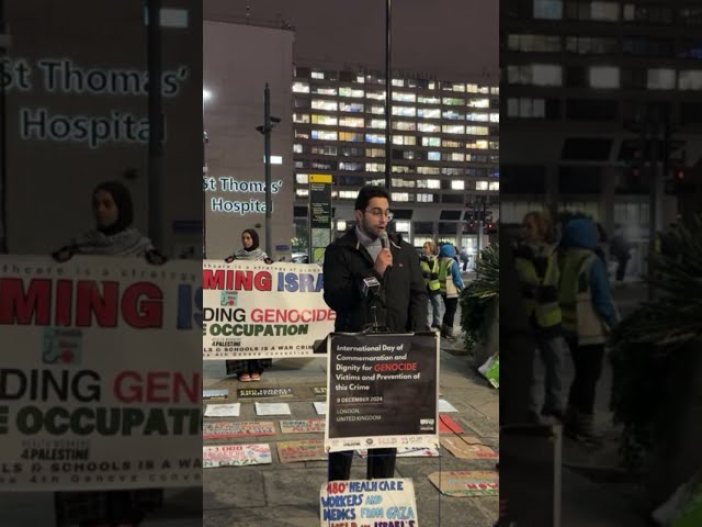 Medical Workers Worldwide Demand Urgent Action to Stop Genocide in Gaza - St Thomas’ Hospital London