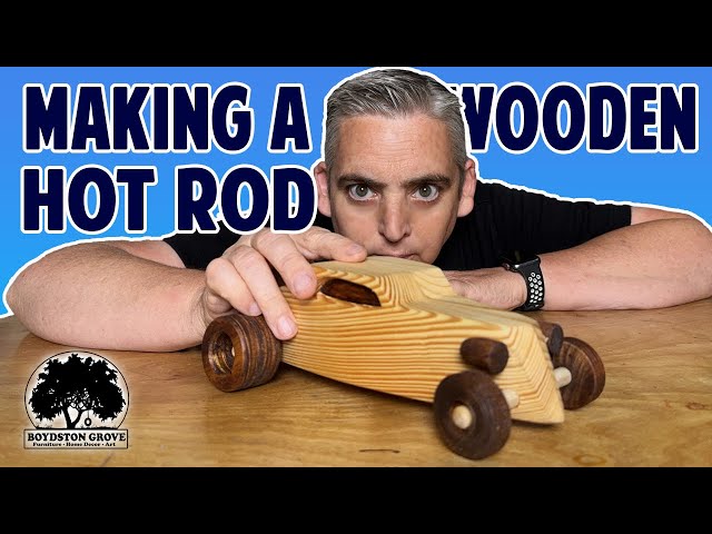 How To Make A Wooden Toy Hot Rod // Woodworking