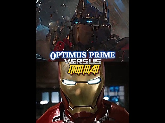 Optimus prime vs iron man #ironman #transformersriseofthebeasts #avengers #optimusprime