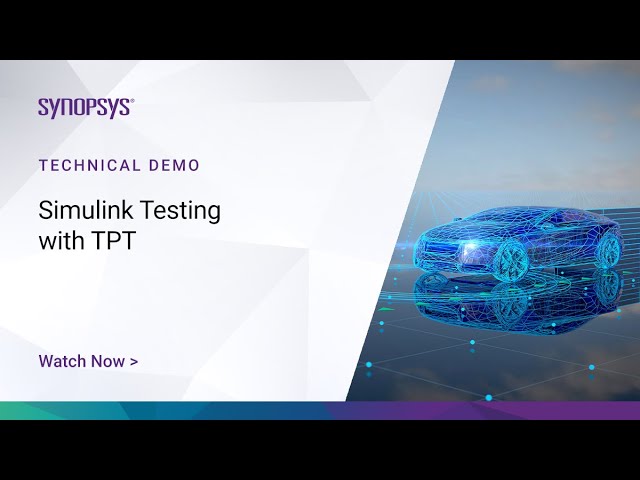 Simulink Testing with TPT | Synopsys