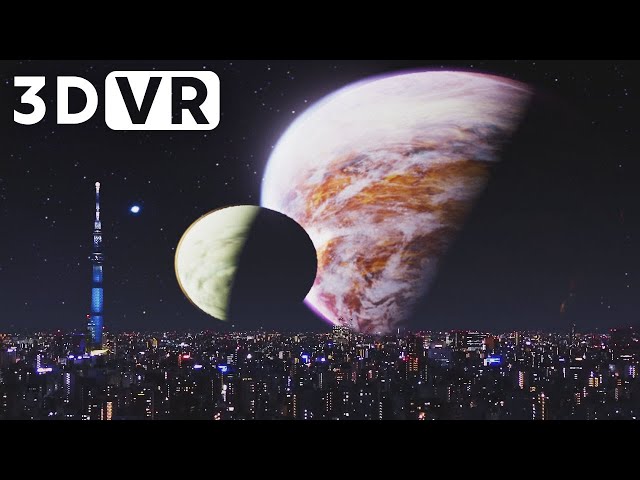 VR VIDEO - Planets seen from the earth