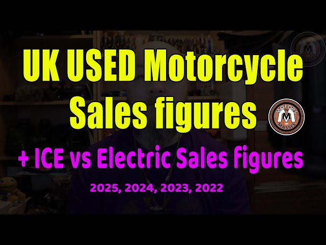 UK USED Motorcycle Sales figures + ICE vs Electric sales 2025