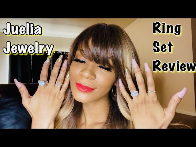 Jeulia Jewelry | Three Halo Ring Princess Cut Set Review | Jeulia Jewelry Reviews