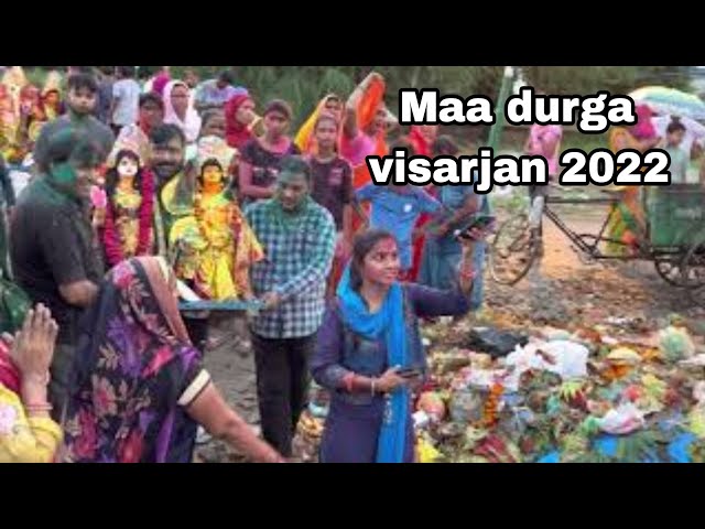 कानपुर माँ दुर्गा विसर्जन😢 | Kanpur maa Durga visarjan 2022 vlog28 | Adorable travelers