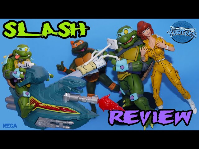 TMNT Ultimate SLASH | NECA Teenage Mutant Ninja Turtles Cartoon Figure Review