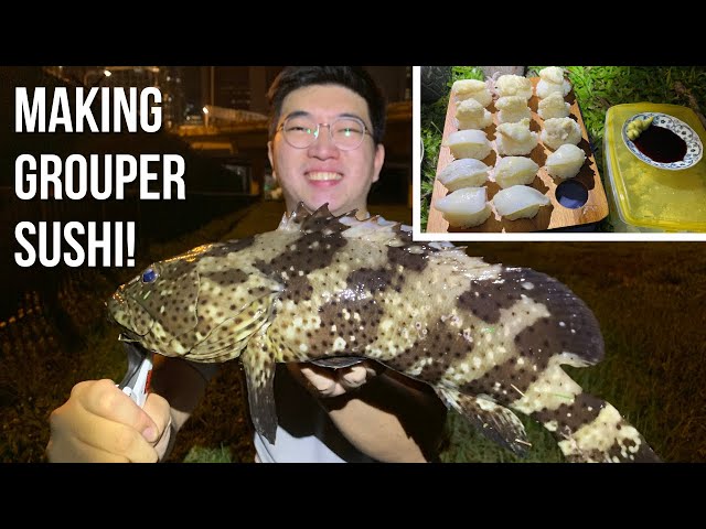 Making Outdoor Sushi From Grouper and Squid? (**No Fishing Footage)