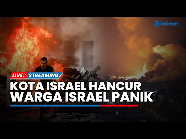 🔴Perang Memanas! Kota Israel Hancur 30 Menit Dirudal Hizbullah, Warga Sipil Panik Lari Berdesakan