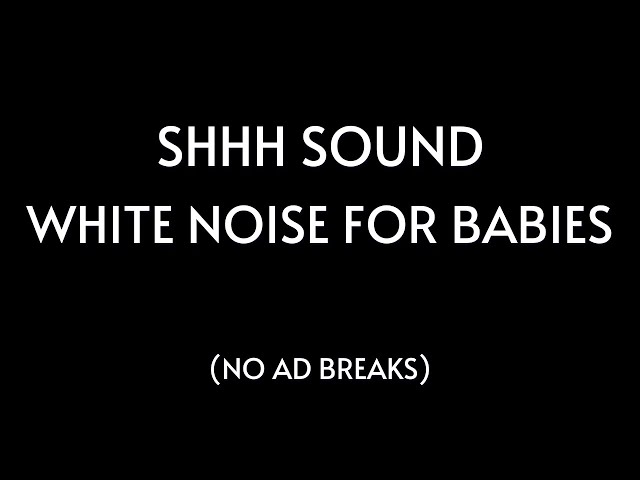 Shhh Sound & White Noise | Baby Sleep Aid for Colicky Baby | 10 Hours of Whole Night Deep Sleep 🌙