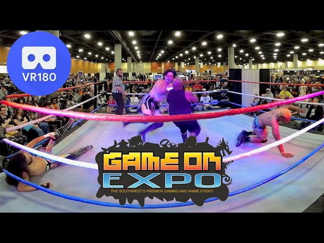 Pro Wrestling at the Game on Expo 2024! VR180 3D