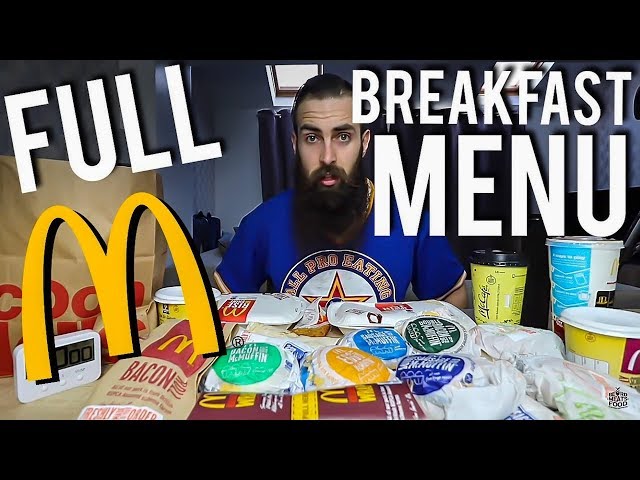 The ENTIRE McDonald's Breakfast Menu Challenge | BeardMeatsFood