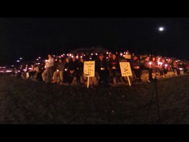 Anti-Trump Candlelight Vigil in Seattle