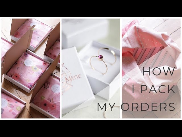 How I pack my Etsy orders. Jewelry packaging ideas