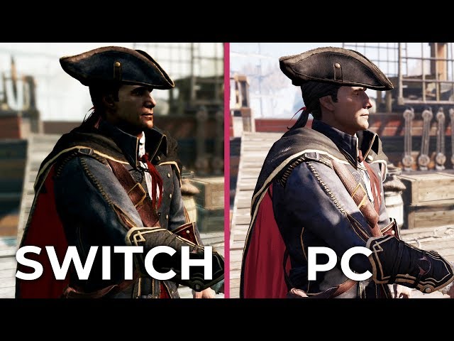 Assassin's Creed 3 Remastered – Switch vs. PC vs. Original Graphics Comparison Frame Rate Test