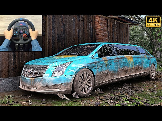 Rebuilding Cadillac XTS Limousine (1079HP) - Forza Horizon 5 | Logitech g29 gameplay