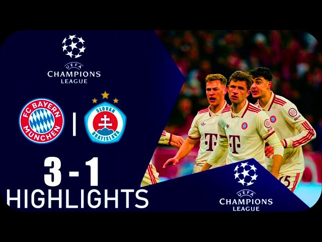 Harry Kane Goal | Bayern München vs Slovan Bratislava 3-1 Highlights | UEFA Champions League 2024-25