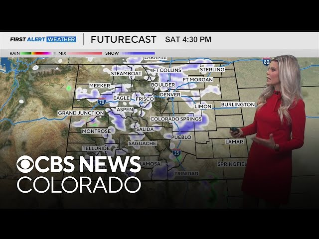 Quick shot of snow and colder temperatures this weekend in Denver