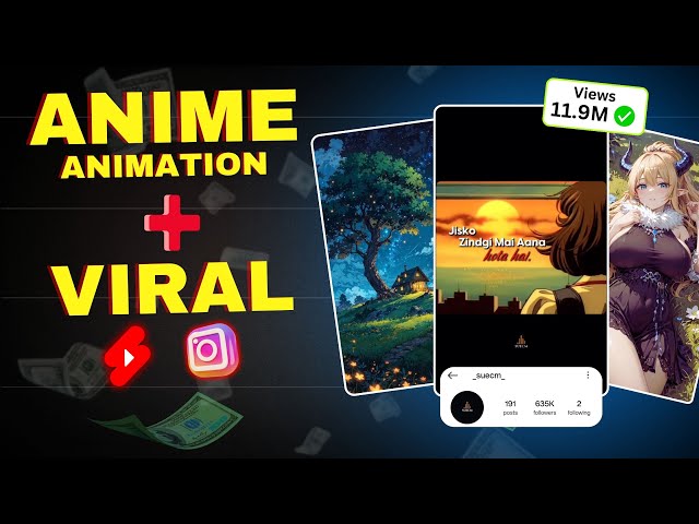 How To Create Viral Anime Animation Video | Trending Reels Editing #animeart #pixai