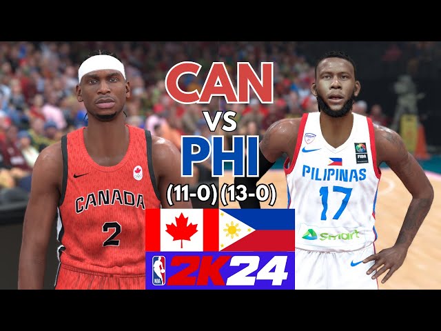 CANADA (11-0) vs GILAS PILIPINAS (13-0) - FIBA Live Full Game Today - FIBA WORLD CUP 2025 - 2K