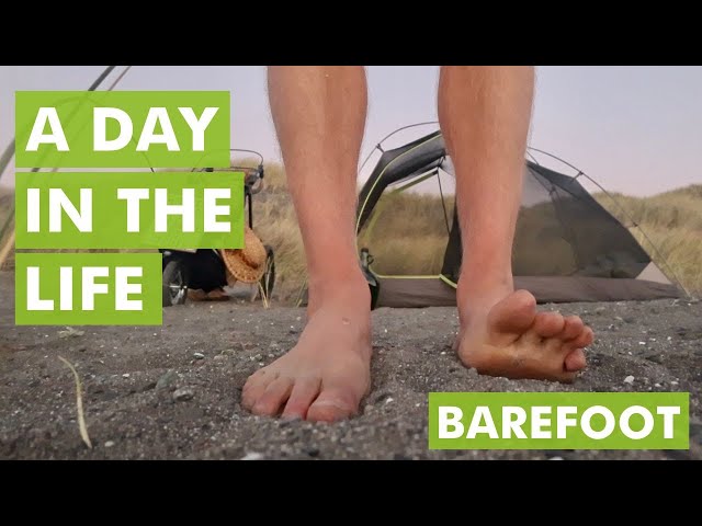 A Day in the Life of Walking Barefoot on the Road