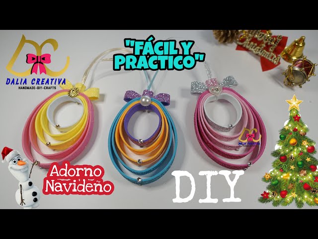 COMO HACER ADORNO DE NAVIDAD DIVERSOS COLORES? MAKE CHRISTMAS DECORATION DIFFERENT COLORS? #diy