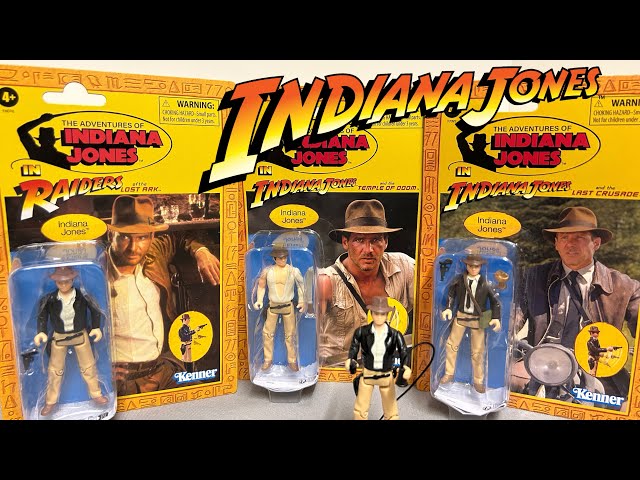 Indiana Jones Kenner Retro style figures Wave 1 & 2 overview