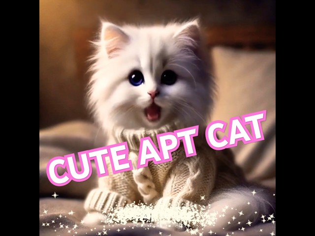 CUTE APT CAT SONG 🥰😍 #apt #aptsong #catshorts #viralshorts #atpcat #funnyvideo #cute #singing