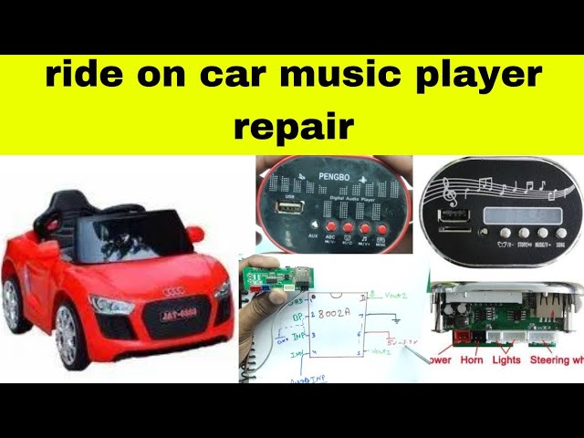 Ride on car music player repair | 6286 car music player repair | How to repair kids car at home