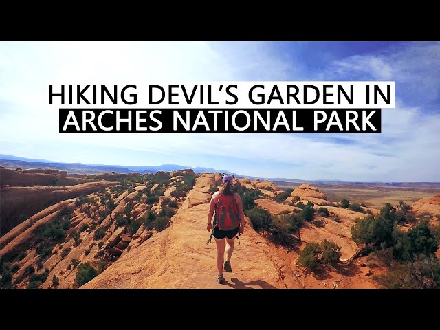 HIKING ARCHES DEVILS GARDEN | Landscape Arch, Double O Arch, Navajo Arch, Pinetree Arch & Mill Creek