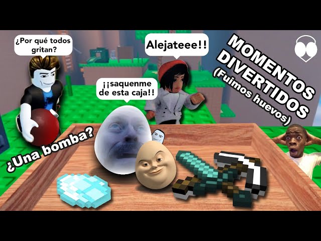 Fuimos HUEVOS y... ¿Tenemos una BOMBA?! | MOMENTOS DIVERTIDOS EN ROBLOX (con mi novia) ❤️🗿