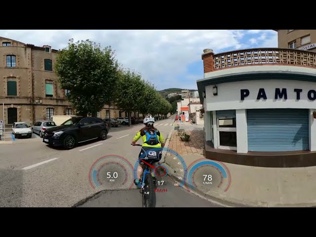 30 minute Virtual Cycling 360° VR Fat Burning Workout Coast Road Spain Garmin Part 2