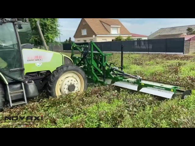 Ecimeuse à lames ETR AVT sur des pivoines