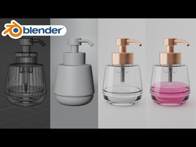 Blender Product Design Tutorial: Soap Dispenser Bottle