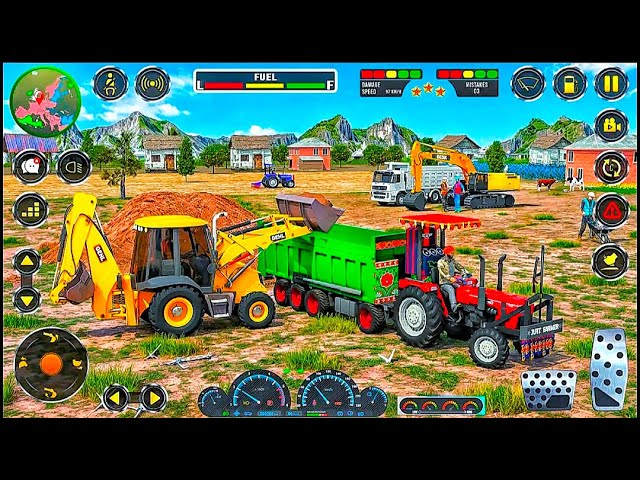 JCB 3DX BACKHOE LOADER jcb video  2025 Best Tractor Game Tractor video #viralvideo jcb tractor video