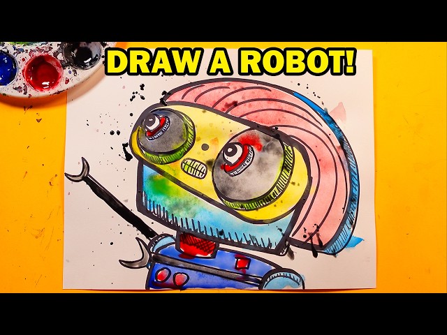 Robot Art Lesson for Kids!