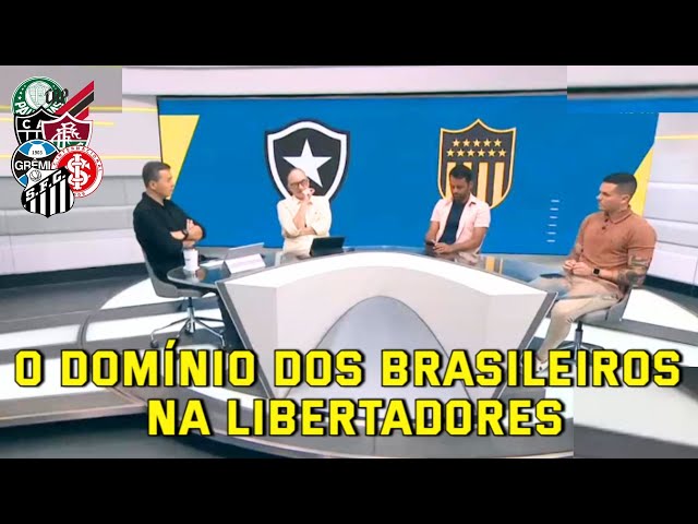 O domínio dos brasileiros na libertadores dos últimos anos é surpreendente. Comentaristas analisam.