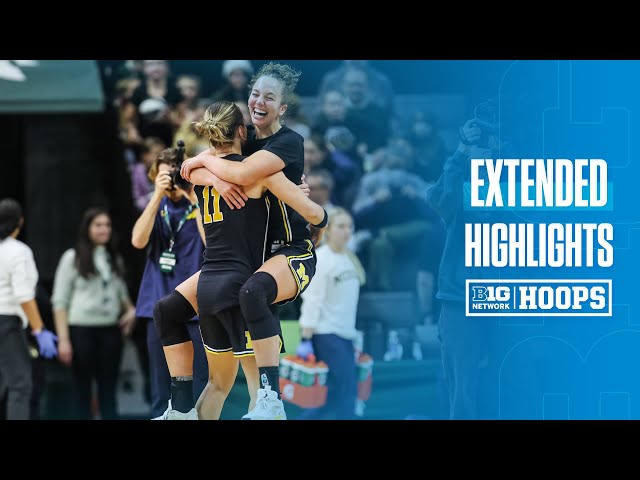 Michigan at Michigan State | EXTENDED HIGHLIGHTS | Big Ten Women's Basketball | 02/09/2025