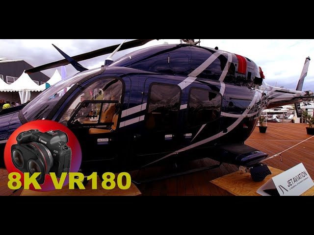 8K VR180 JET HELICOPTERS at Sanctuary Cove International Boat Show 2022 in 3D (Travel/ASMR)