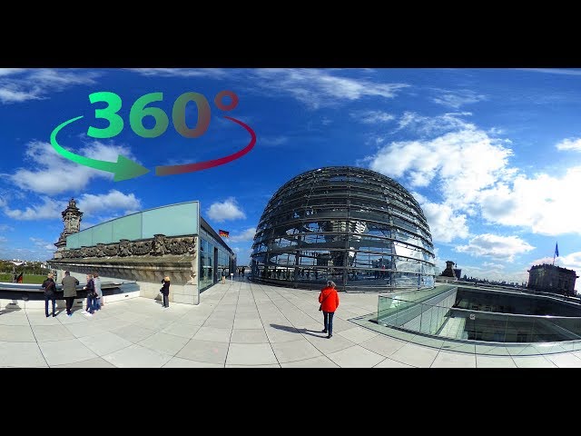 360/ VR (4k) Reichstag Building and Glass Dome Tour (No Comments) - Berlin, Germany