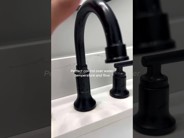 Obsessed with this Matte Black Bathroom Faucet! #bathroom #faucet #bathroomdesign #homedecor #diy