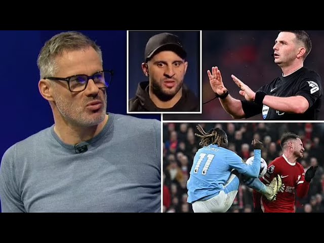 "Jamie Carragher Clashes with Kyle Walker Over Referee Decision"