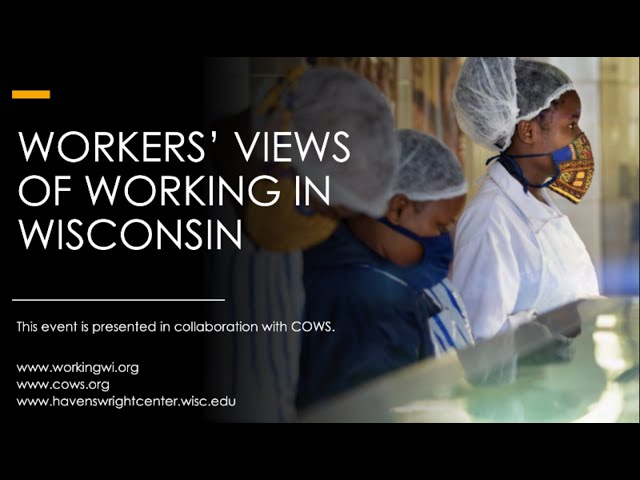 Workers' Views of Working in Wisconsin