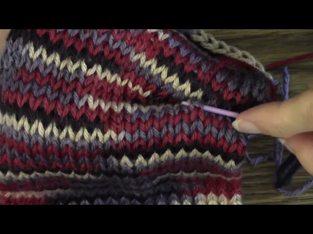 Add a Growth Line to a Child's Sweater Using Knit-Side Grafting by Diana Sullivan