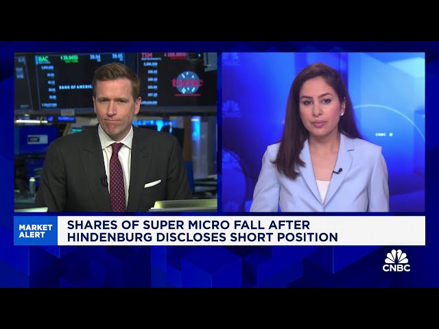 Super Micro shares fall after Hindenburg report discloses short position