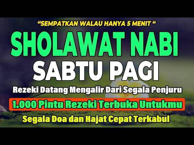 PUTAR MALAM INI !! SHOLAWAT JIBRIL PENGABUL HAJAT, MENDATANGKAN REZEKI, PENGHAPUS DOSA