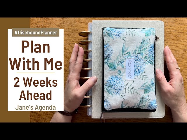 Plan 2 Weeks With Me | Jane’s Agenda Discbound Classic Planner