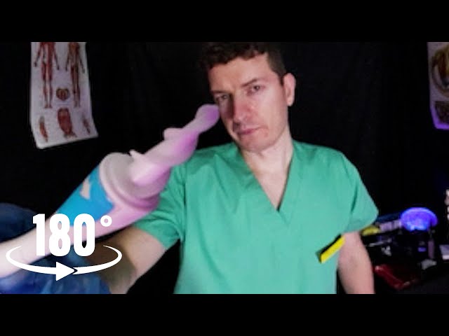 ASMR VR180 | Realistic Ear Wax Removal 👂Otoscope, Ear Drops, Whispering